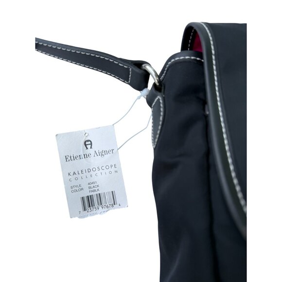 Etienne Aigner black Kaleidoscope Collection messenger/shoulder bag BNWT - Picture 9 of 10